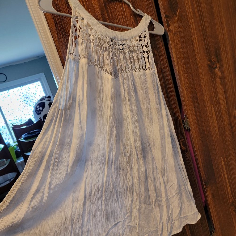Torrid White and Gray Goddess Tank Top - Size 3